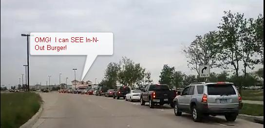 In-n-Out Burger Line in Texas