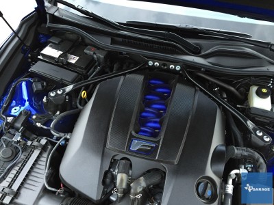 Under the hood is a 5.0-liter V8 engine pushing 467-horsepower and 389-lbs.-ft. of torque.