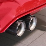 2016 BMW M4 Coupe Ferrari Red - carbon fiber tips