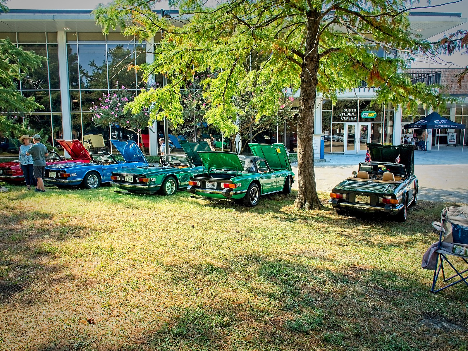 distrikt farmaceut Giotto Dibondon Red River Triumph Club Car Show | txGarage