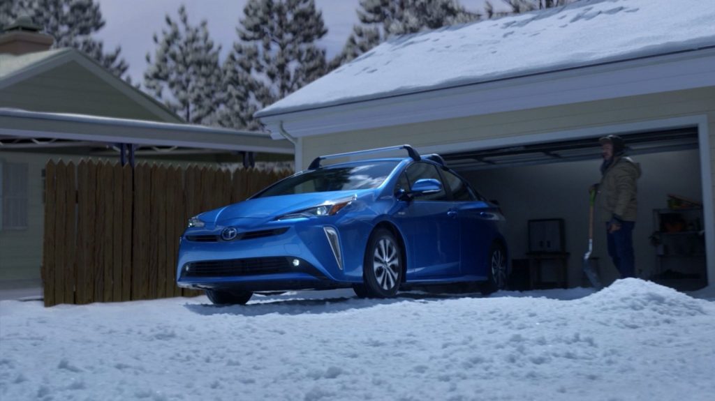 A Prius Hybrid With All Wheel Drive Let it snow, let it snow, let it