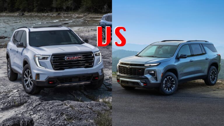 GMC’s Acadia Denali vs. Chevy’s Traverse – TRAVERSING THE MOUNTAINTOP ...